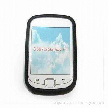 Silicone Mobile Phone Case for Samsung Galaxy S5670, Various Colors are Available